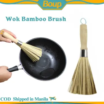 Household Kitchen Clean Tools Bamboo Cleaning Brush Pot Brush Wok Cleaning  Whisk Brush Cleaning Tools Home Bamboo Brush