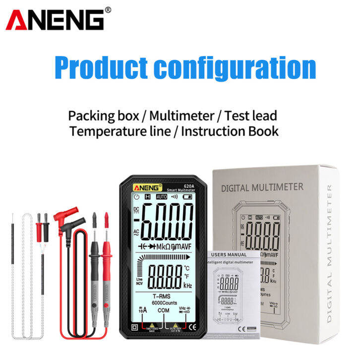 aneng-620a-lcd-มัลติมิเตอร์แบบดิจิตอลแบบพกพา-6000-นับอัตโนมัติตั้งแต่-ac-dc-โวลต์โวลต์มิเตอร์แอมมิเตอร์โอห์มแรงดันไฟฟ้าความจุความต้านทานอุณหภูมิความถี่-ncv-tester-meter