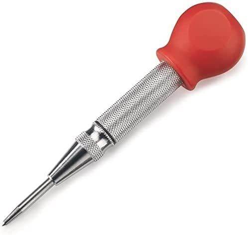 Automatic Center Punch 5 Inch - Adjustable Stroke Punch For Drilling Steel & Wood