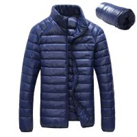 ❡☄☑ down jacket men 90 Down Content thin ultra light winter long sleeve solid parkas coats