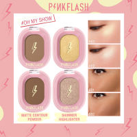 PINKFLASH # OhMyShow ปากกาเน้นข้อความกันน้ำและติดทนนานแผ่นตัดเครื่องสำอางแฟลชสีชมพู