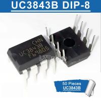 50pcs UC3843B DIP-8 UC3843 DIP8 UC3843BN DIP PWM Modulation ควบคุมการจัดการชิปใหม่เดิม