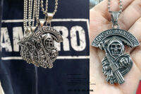 สร้อยคอ ยมทูต Sons of anarchy (สวมคอได้เลย) สแตนเลสแท้100% stainless 316l สร้อยคอโซ่ Hiphop necklace originallution