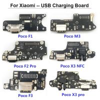 พอร์ตชาร์จ USB Type C สําหรับ Xiaomi Poco F1 F2 Pro M3 F3 X2 X3 Pro NFC Dock Connector ไมโครโฟน Board Flex Cable