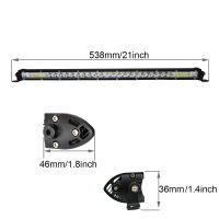 20inch ECAHAYAKU Slim LED Light Bar 120W White Combo beam LED Bar Light 12V For SUV 4x4 A Off-road Trucks Mid-net Luggage rack