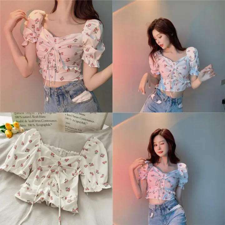 CASHA - ZFS Blouse DSIA / DEROSE SMOCK SABRINA TOP / Baju Sabrina