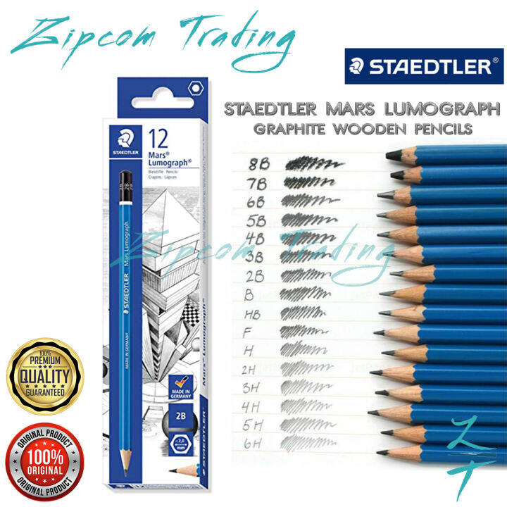 STAEDTLER Mars Lumograph 100 Premium Quality Pencil | Lazada