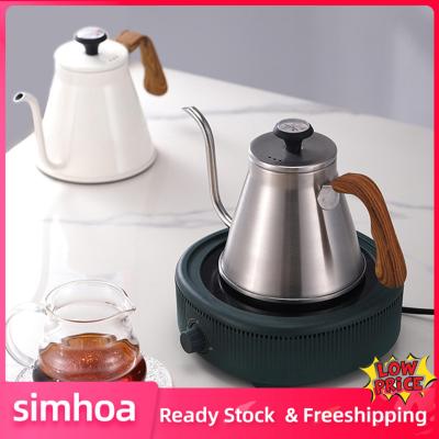 Simhoa กาน้ำชากาต้มน้ำสำนักงานแบบแคบบ้านความจุสูงพวยแคบแคบ