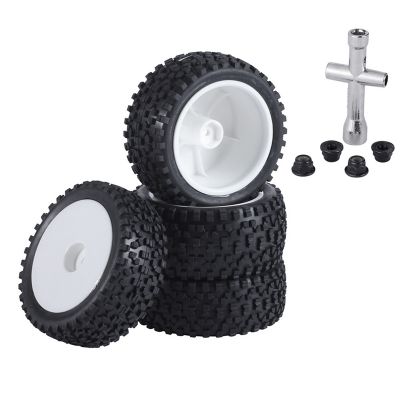 4Pcs 85mm Tires Wheel Tyre for Wltoys 144001 124019 104001 RC Car Upgrade Parts 1/10 1/12 1/14 Scale Off Road Buggy