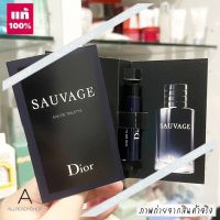 ? พร้อมส่ง ?  ของแท้ รุ่นใหม่   Dior Sauvage EDP / EDT vial 1 ml. ( VIAL หัวสเปรย์ )   รุ่นใหม่ล่าสุดจาก Dior หรือที่เขาเรียก กันว่ารุ่น Johnny Depp