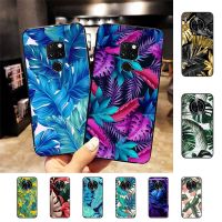 【 Nana Ko Electron】เคสโทรศัพท์ภาพดอกไม้ต้นไม้ใบต้นปาล์มสำหรับ Huawei Mate 10 20 30 40 50 Lite Pro Nova 3 3i 5 6 SE 7 Pro 7SE