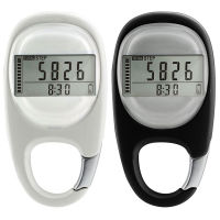 ขั้นตอนที่เคาน์เตอร์นาฬิกาออกกำลังกายแบบพกพา Pedometer จอแสดงผลดิจิตอลสำหรับตั้งแคมป์เดินป่าอุปกรณ์ออกกำลังกายสำหรับผู้ชายผู้หญิง