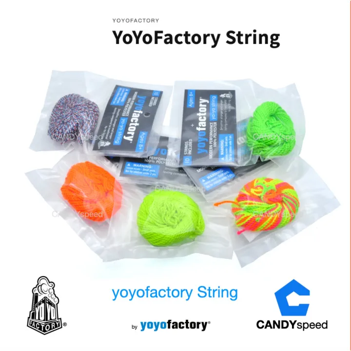 yoyo โยโย่ yoyofactory String 10-Pack เชือกโยโย่ | by CANDYspeed