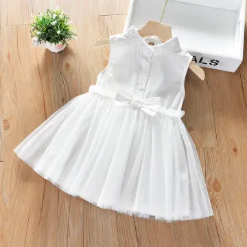 Casual on sale white frocks