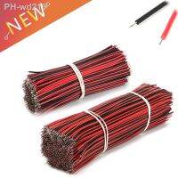 50Pcs/lot Red Black Abreast Line 26AWG 80mm 150MM length LED Line Connecting Tin Plating Wire DIY 2P Electronic Wire Welding