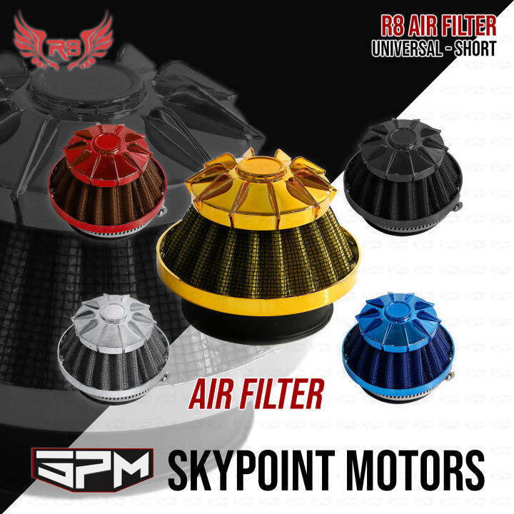 7cm Mushroom Straight Neck Air Filter / Universal Straight Air Filter