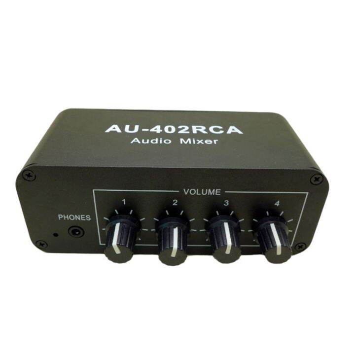 MultiSource RCA Mixer Stereo Audio Reverberator 4 Input 2 Output Audio