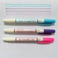 JHG Double Side Blue Water Erasable Pen Purple Fabric Marker Paint Pen Pink Air Erasable Pen Textile Markers Sewing Accessories