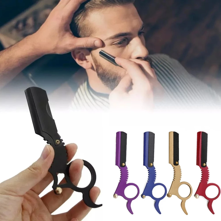 Facial Straight Shaving Tools Eyebrows Trimming Metal Razors Retro ...