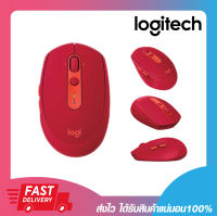 Logitech Bluetooth &amp; Wireless Mouse M590 RED Multi Device Silent Graphite รับประกัน 1 ปี