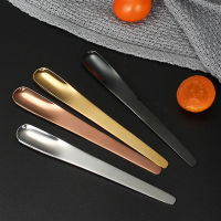 YKS 1Pc Coffee Spoon Stainless Steel Flat Spoon For Dessert Small Coffee Scoop