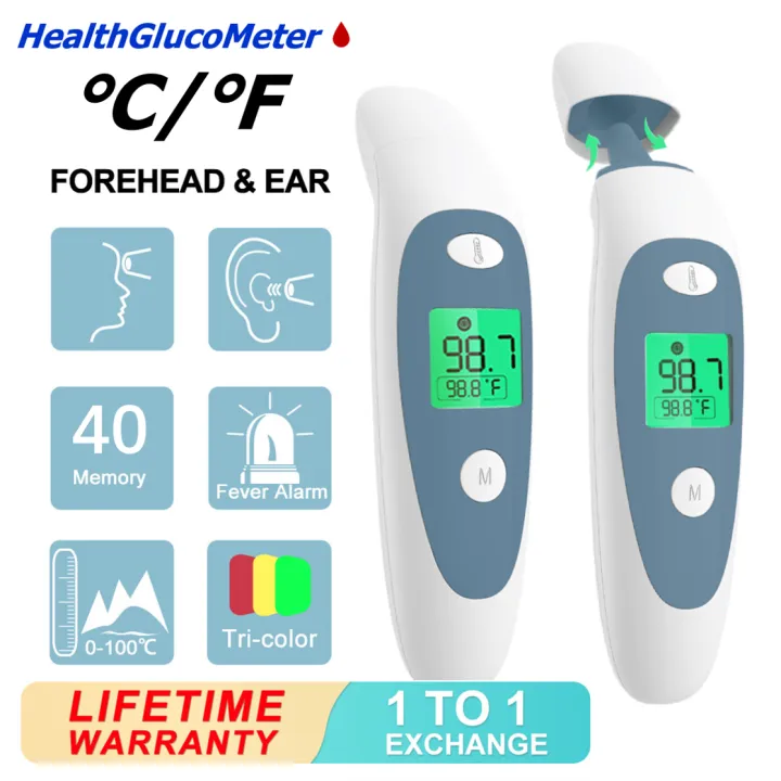 Ready Stock 3 in 1 Ear & Forehead Infrared Thermometer Noncontact
