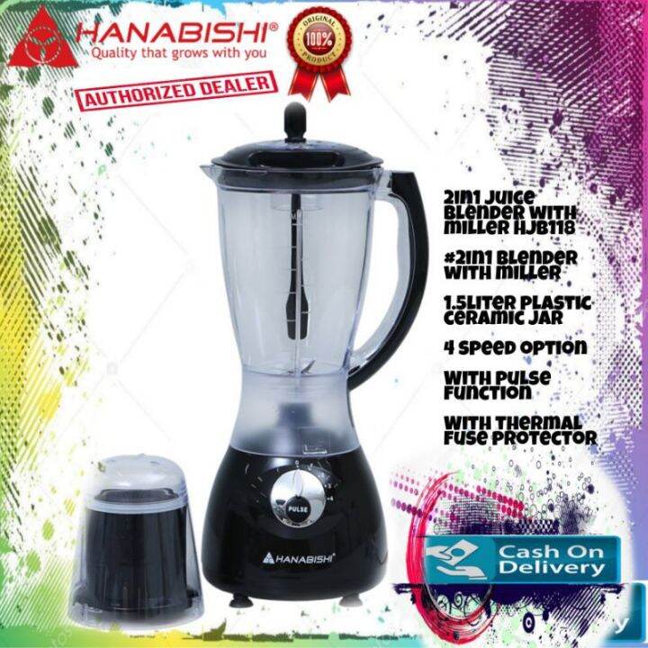 2in1 Juice Blender with miller HJB118 Lazada PH