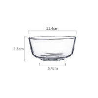 Glass salad bowl Transparent Heat-resistant bowl Large mixing bowl sweetmeats Creative Rice Soup Bowls