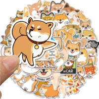 ✨พร้อมส่ง✨Japan shiba dog STICKER 50แผ่น ลายการ์ตูนอะนิเมะ cat  กันน้ำ สติ๊กเกอร์ ใช้ซ้ำได้ กระโปรงหลังรถ โทรศัพท์มือถือ