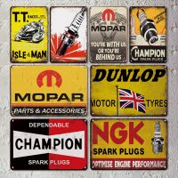 Vintage Decor Garage Metal Tin Sign Tyre Iron Painting Bar Club Man Cave Art Wall Motor Oil Garage Wall Stickers Gas Decor Plate Drawing Painting Supp