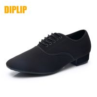 DIPLIP New Modern Mens Ballroom Dance Tango Flamenco Shoes Oxford Cloth  Dance Shoes Latin Dance Shoes