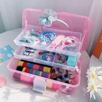 （QIQI tool）  CuteAccessories JewelryBox เด็กยาง BandGirl Headdres ใสฝุ่นหลักฐานเครื่องประดับออแกไนเซอร์