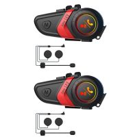 2X LX3 Helmet Bluetooth Headset 1200MAH Motorcycle BT5.0 Wireless Hands-Free Call Stereo Anti-Jamming Waterproof A