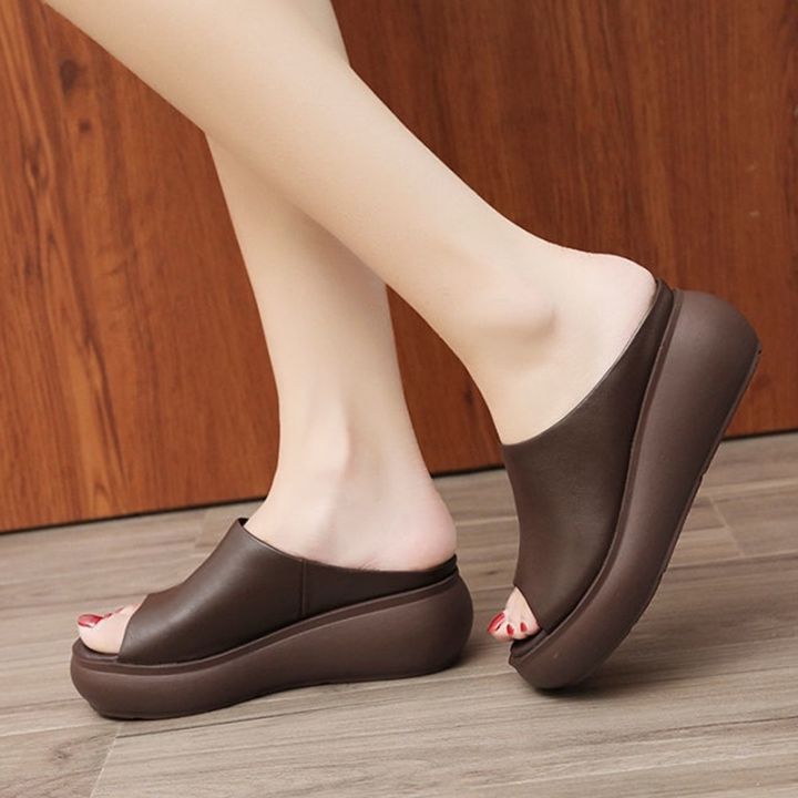 a-so-cute-รองเท้าแตะผู้หญิงใส่สบาย-รองเท้าใส่ออกไปข้างนอกลิ่มปากปลาเกาหลีขนาดใหญ่