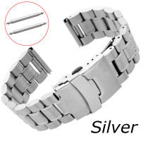 5Rows Watch Band 18mm 20mm 22mm 24mm Replacement Watch Strap Stainless Steel Double Lock Buckle Band Wristband Belt Bracelet