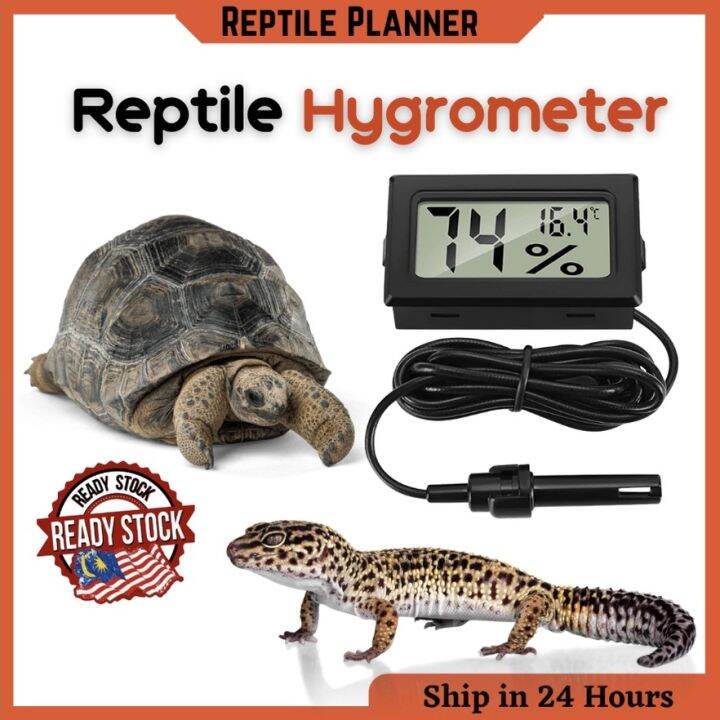 Reptile Tortoise Mini Thermometer (迷你爬虫陆龟蜥蜴温湿度计)Lizard Digital LCD