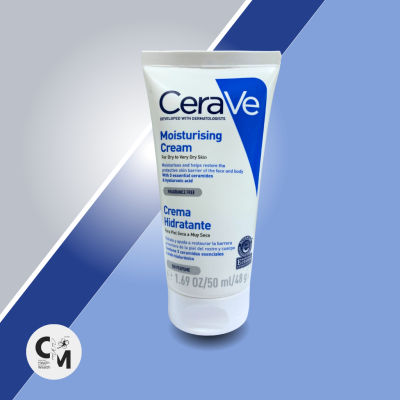 CERAVE facial moisturising cream 50 ml. (For dry to very dry skin) ครีมบำรุงผิวหน้า เพิ่มความชุ่มชื้น เหมาะสำหรับผิวแห้ง