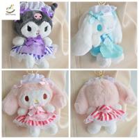 DISFUNNY Cinnamoroll พวงกุญแจตุ๊กตา Cinnamoroll เมโลดี้ คุโรมิ พวงกุญแจตุ๊กตา Kuromi Blush พวงกุญแจตุ๊กตาตุ๊กตา น่ารักน่ารักๆ พวงกุญแจกระเป๋าเป้ Melody ตกแต่งสนุกๆ