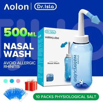 300ml Nasal Wash Neti Pot Sinus Allergies Relief Nose-Clean Rinse-Bottle 