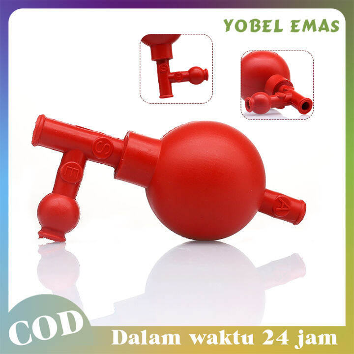 Rubber Pipet Filler 3 Valve Flip Safety Pipette Filler Pipet Bulb