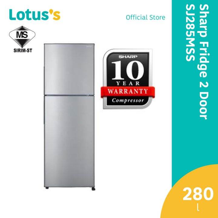 Sharp Fridge 2 Door SJ285MSS 280L Lazada