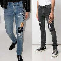 Fast Shipping One Pick Denim 2023 New European And American Kasabi Ksubi Same Mid -Waist Heavy Handmade Small Feet MenS