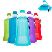 พับกีฬาขวดน้ำแบบพกพาดื่มขวดพับขวดถ้วยพับ Drinkware BPA ฟรี