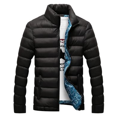۩ஐ✲ jiozpdn055186 Jaqueta masculina de algodão jaqueta grossa em pé corta-vento couro quente impermeável tamanho grande inverno