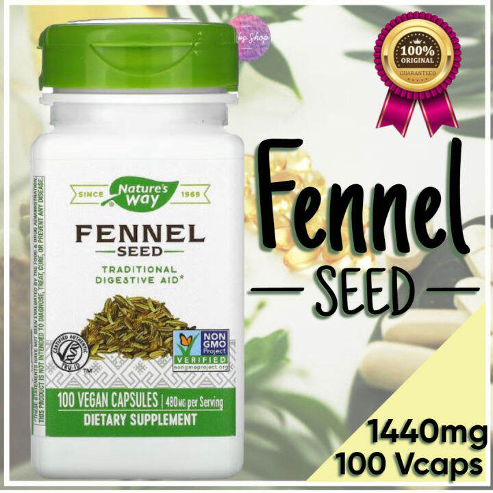 Natures Way Fennel Seed 480 mg 100 Vegan Capsules Lazada PH
