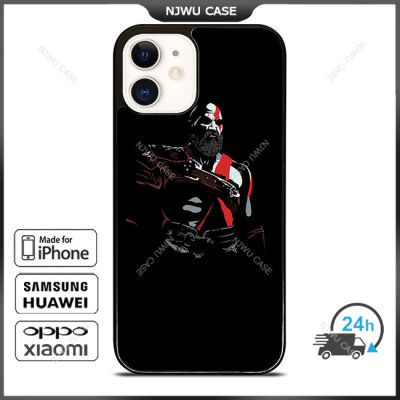 Kratos God Of War 4 Art Phone Case for iPhone 14 Pro Max / iPhone 13 Pro Max / iPhone 12 Pro Max / XS Max / Samsung Galaxy Note 10 Plus / S22 Ultra / S21 Plus Anti-fall Protective Case Cover