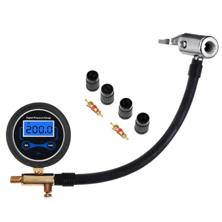 【Available】200PSI LCD Display Car Truck Bike Tyre Air Pressure Gauge ...