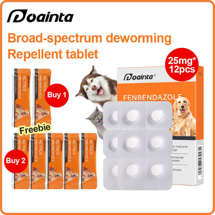 PUAINTA Deworming Tablet for Dog and Cat Dewormer DroadSpectrum
