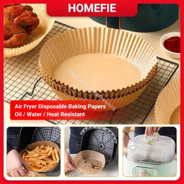 150 Pcs Air Fryer Disposable Round Non-Stick Baking Paper Liner Oil&Water  Proof