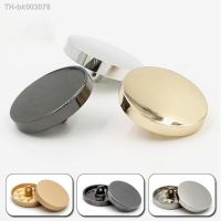 ♂☑▣ 10 Pcs Flat Metal Buttons Round Shirt Clothes Outerwear Upscale Gold Buckle Crafts Handwork DIY Sewing Accessories